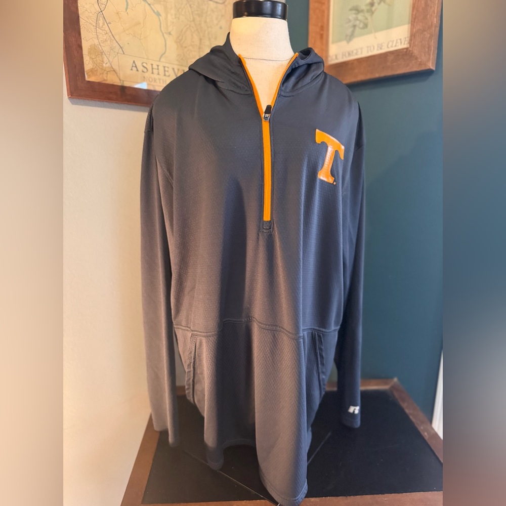 Russell Athletic Grey University of Tennessee Quarter Zip